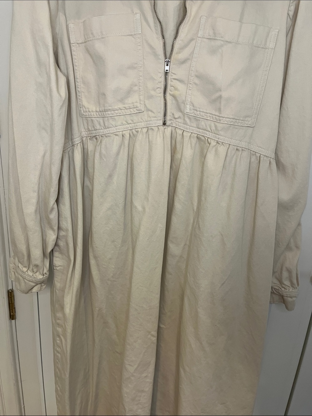 Anthropologie Aligne Gabriella Ecru Dress – Size 16 - Picture 6 of 10